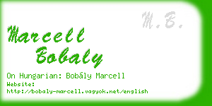 marcell bobaly business card